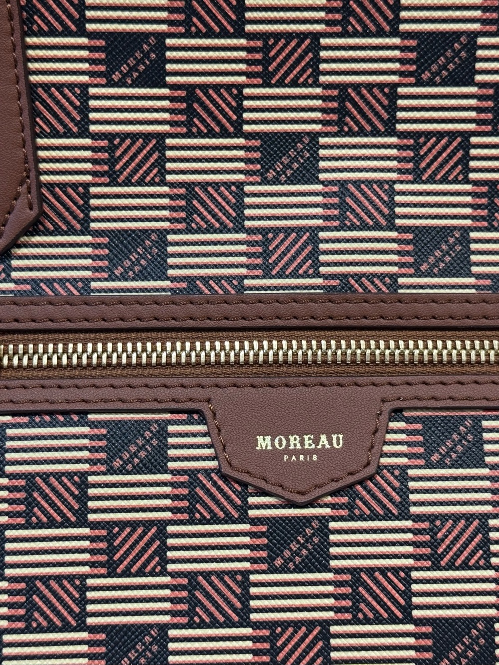Moreau Paris Monaco small zip tote made in Italy - Picture 7 of 16